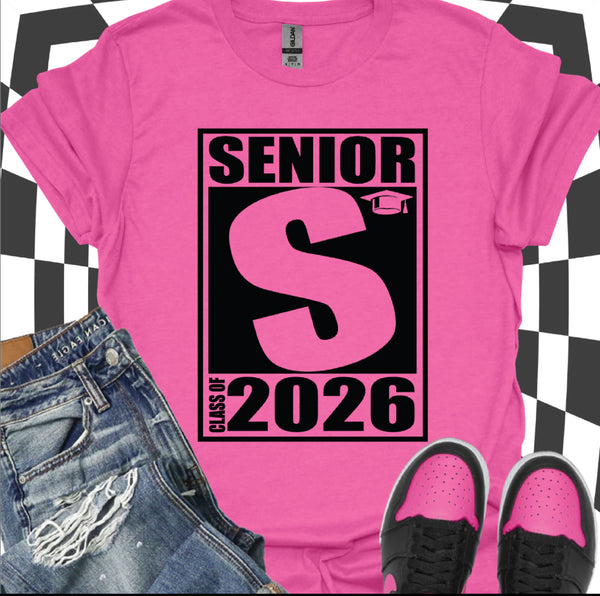 Pink Rated Senior shirt