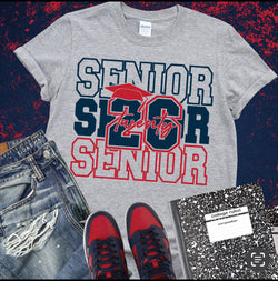 Blue & Red Senior shirt