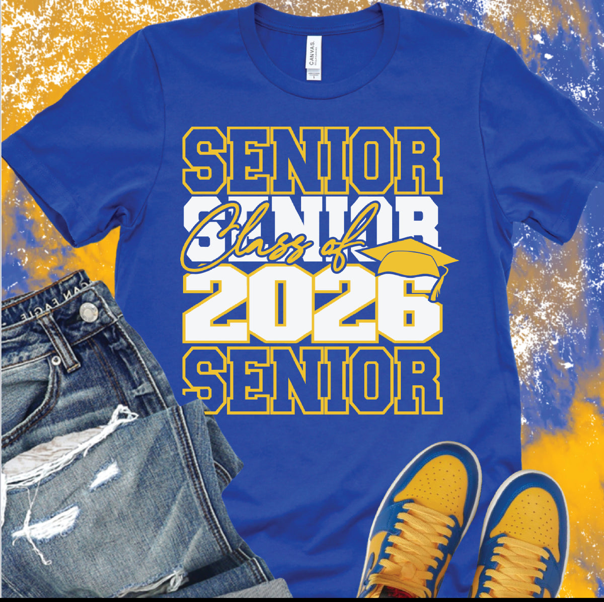 Blue & Yellow Senior shirt