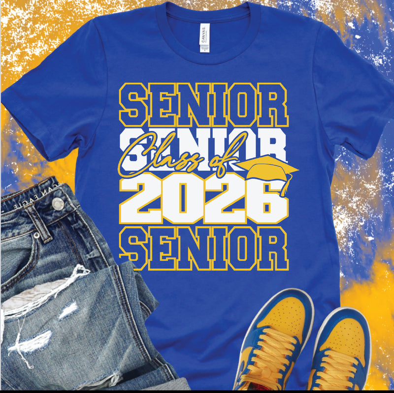 Blue & Yellow Senior shirt